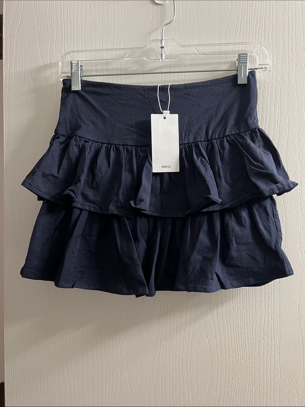 MANGO Navy Tiered Ruffle Skort for Kids